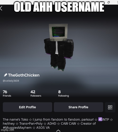 guh | OLD AHH USERNAME | made w/ Imgflip meme maker