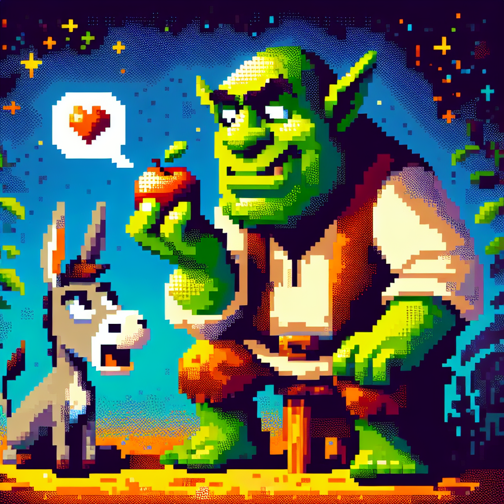 Shrek and donkey Blank Meme Template
