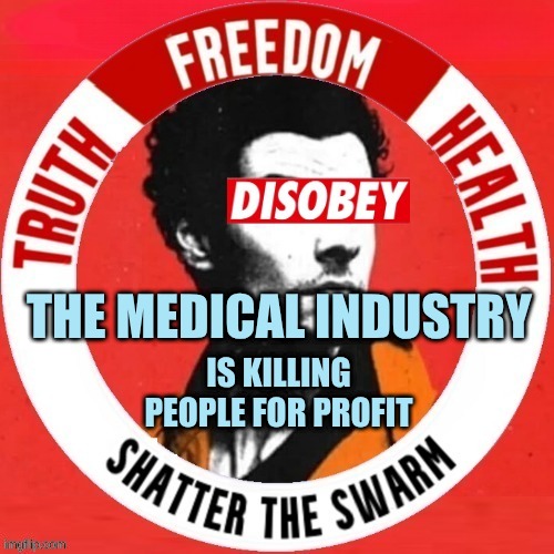 The Medical Industrial Mafia Complex | THE MEDICAL INDUSTRY; IS KILLING PEOPLE FOR PROFIT | image tagged in medical,killing,health industry,healthcare,profit,criminals | made w/ Imgflip meme maker