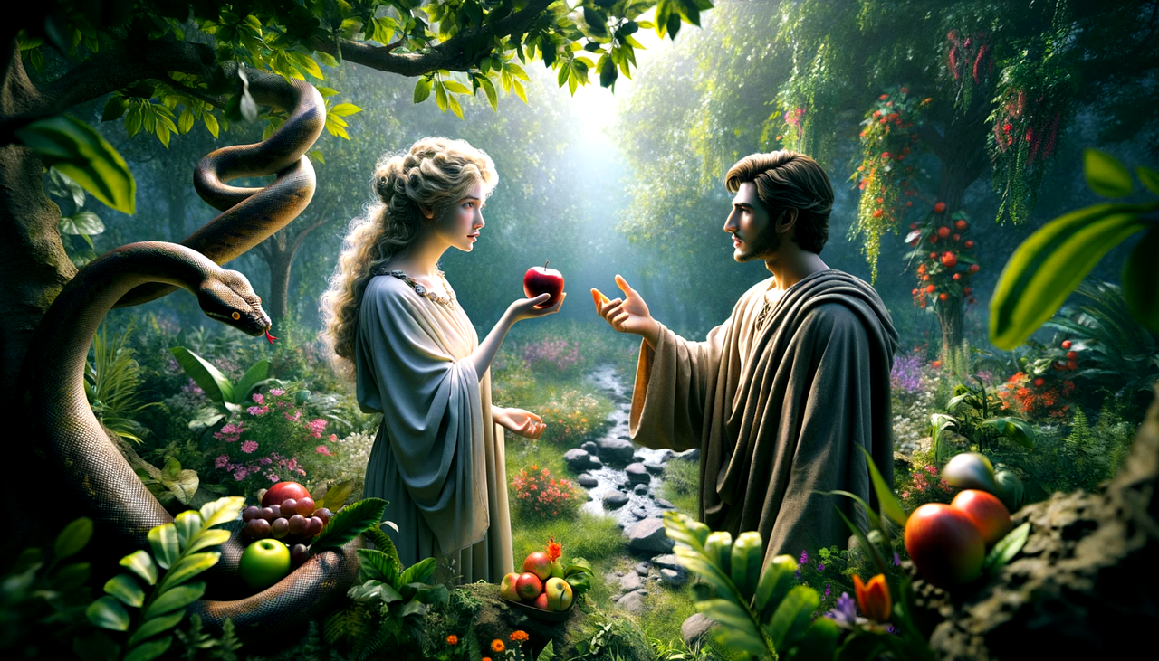 snake women apple garden of eden apple fruit Blank Meme Template