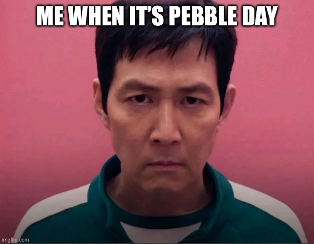 ME WHEN IT’S PEBBLE DAY | made w/ Imgflip meme maker