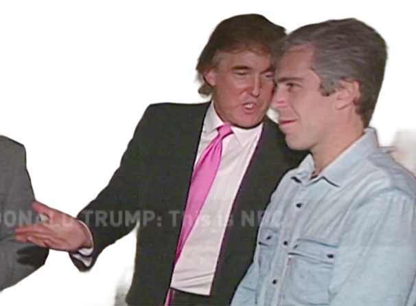 Trump and Epstein, discussing tonight's underage girls Blank Meme Template