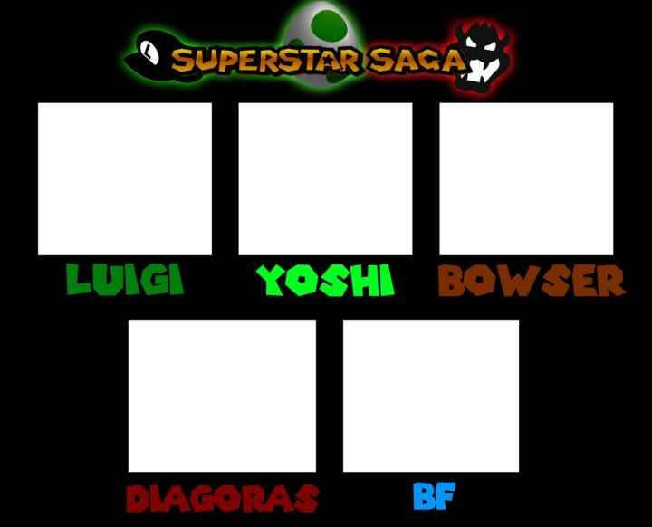 Superstar Saga Template Blank Meme Template