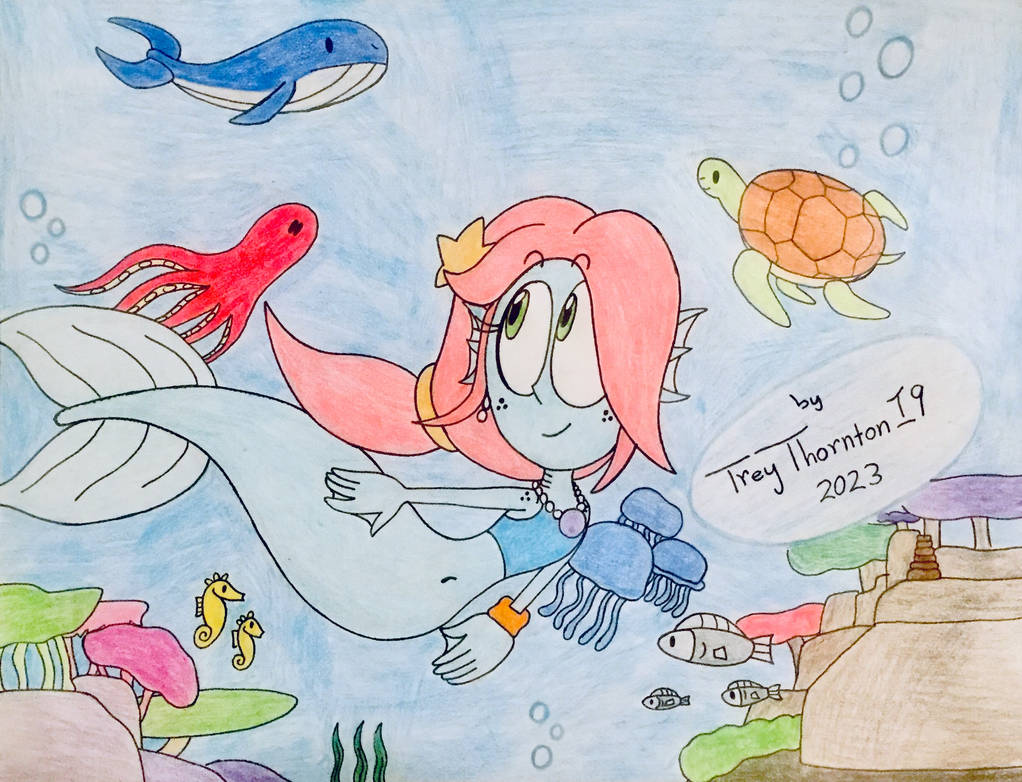 alien mermaid Blank Meme Template