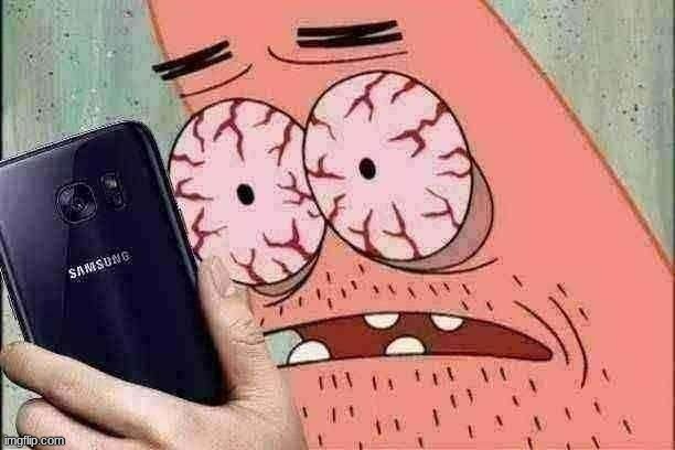 patrick looking at phone | image tagged in patrick looking at phone | made w/ Imgflip meme maker