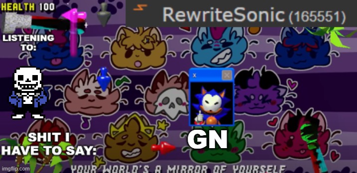 new rewrite annoucement temp | GN | image tagged in new rewrite annoucement temp | made w/ Imgflip meme maker