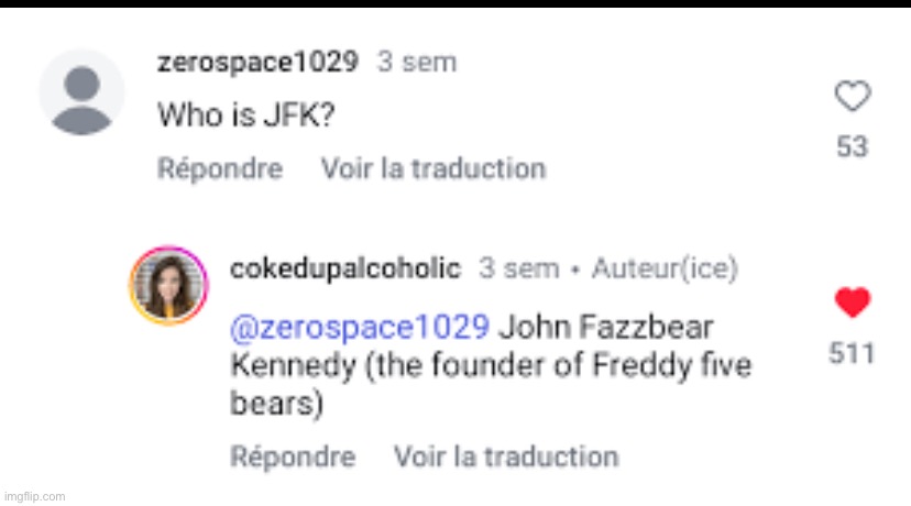 John Fazzbear Kennedy | made w/ Imgflip meme maker
