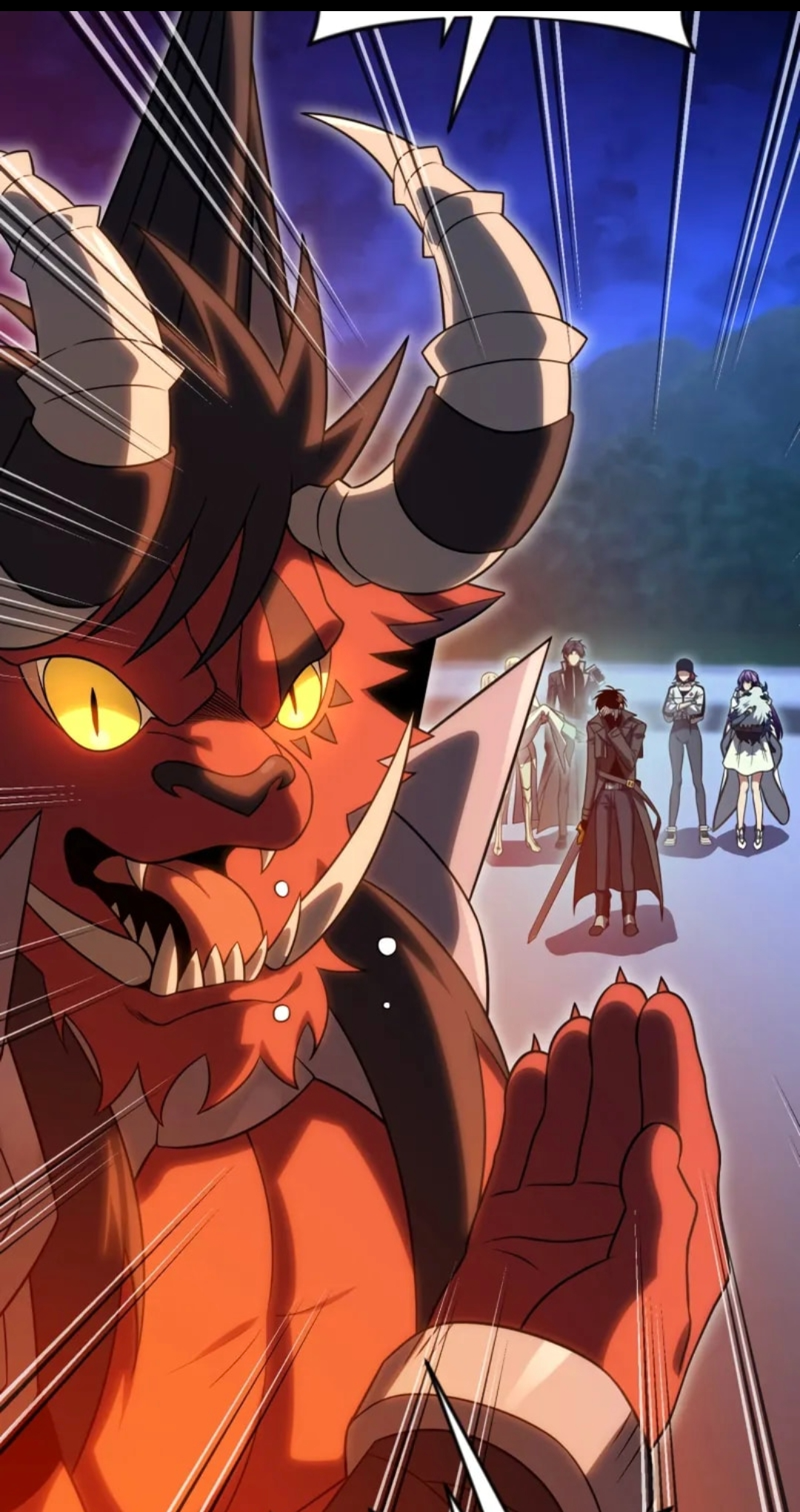Demon cat Blank Meme Template