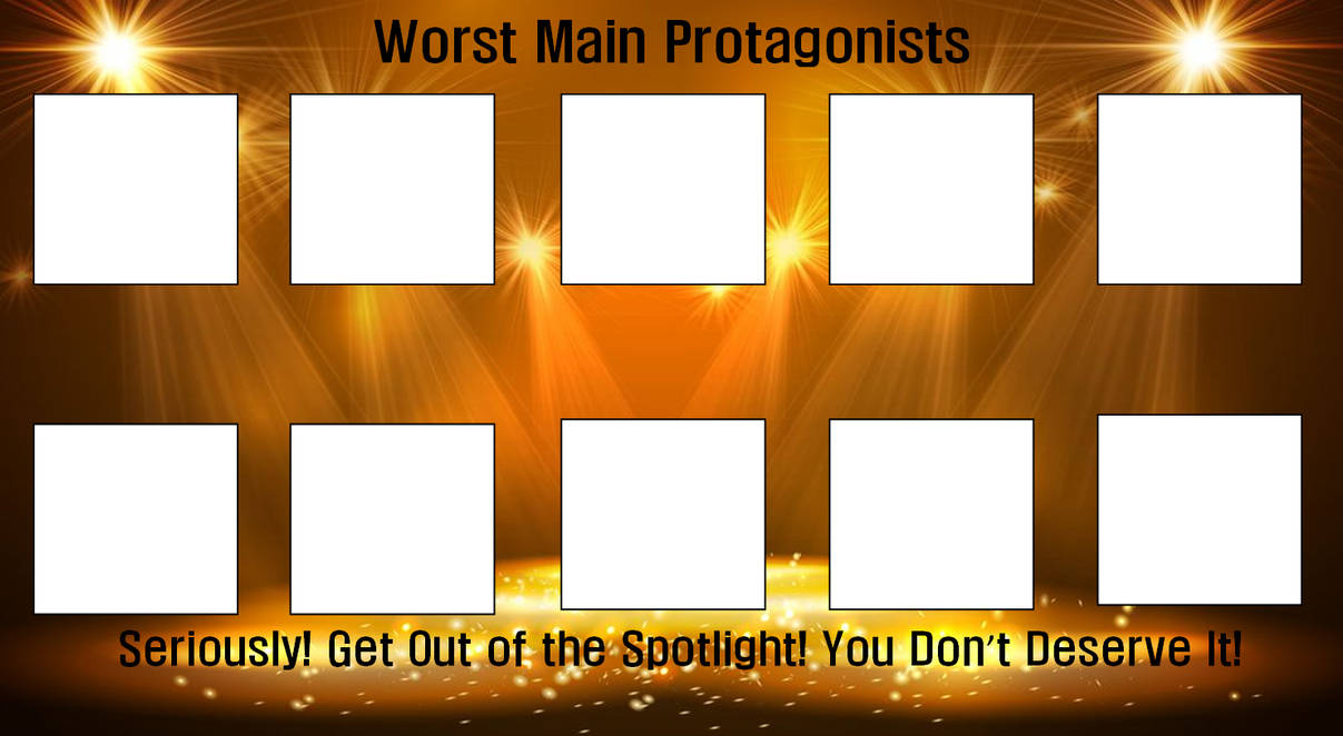 worst main protagonists Blank Meme Template