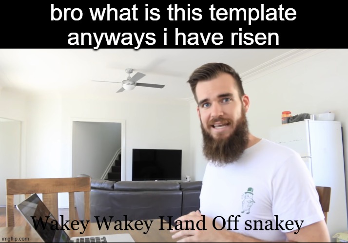 Wakey wakey hand off snakey | bro what is this template
anyways i have risen | image tagged in wakey wakey hand off snakey | made w/ Imgflip meme maker