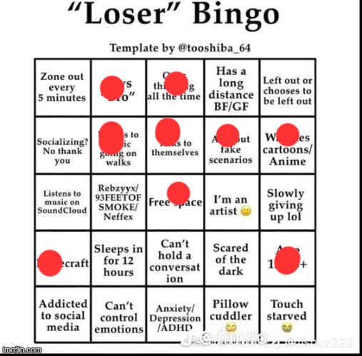 what did i miss chat | image tagged in loser bingo | made w/ Imgflip meme maker