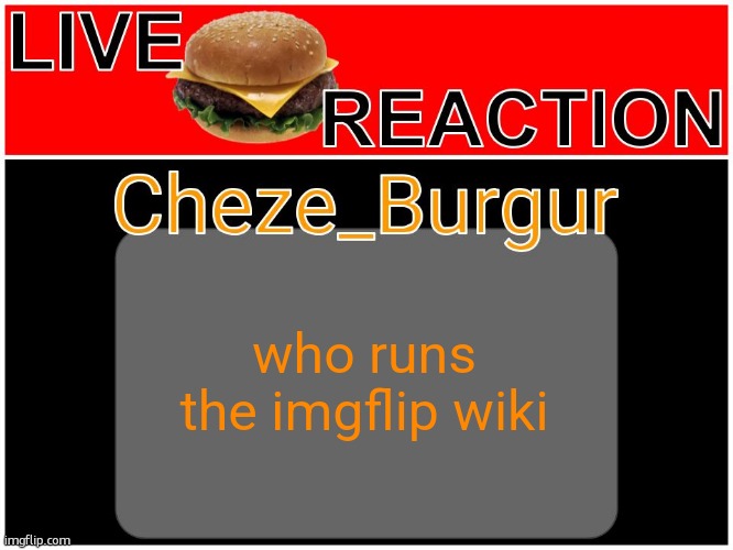 Cheze Reworked/Revamped Temp | who runs the imgflip wiki | image tagged in cheze reworked/revamped temp | made w/ Imgflip meme maker