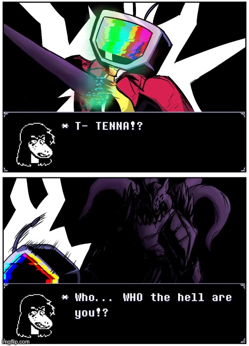 “You can’t escape from me, sinner.” | image tagged in lindamea,black souls,deltarune,memes,shitpost,repost | made w/ Imgflip meme maker