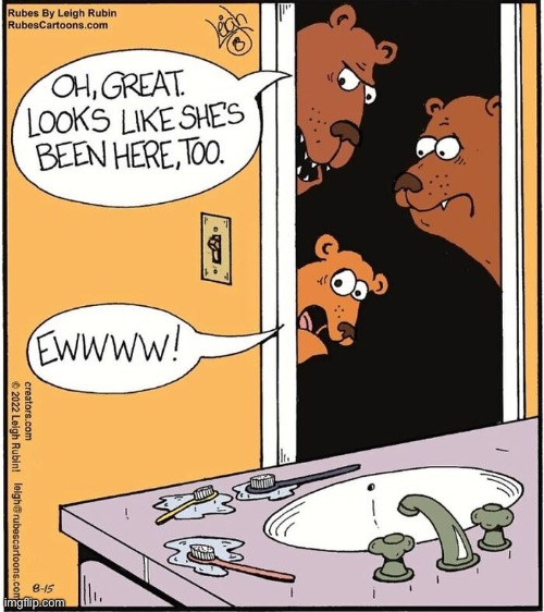 Rubes | image tagged in comics,rubes,three bears | made w/ Imgflip meme maker