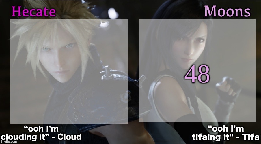 Hecate and Moons shared FF7 template | 48 | image tagged in hecate and moons shared ff7 template | made w/ Imgflip meme maker