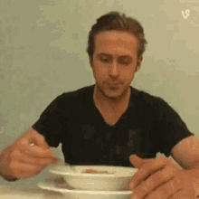 Ryan gosling eat cereal Blank Meme Template