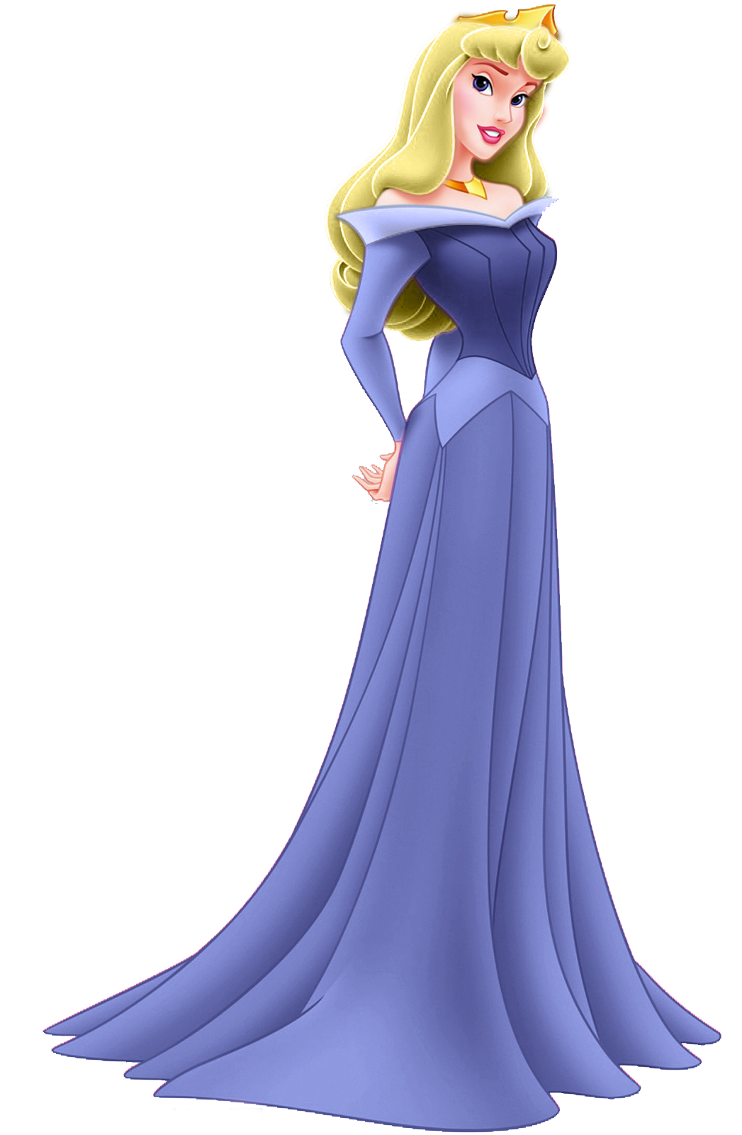 Aurora Briar Rose in her Blue Attire Blank Meme Template
