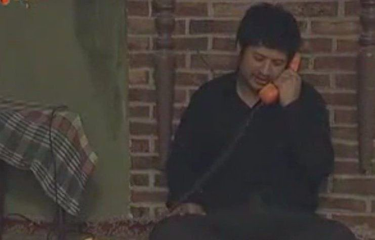 Ali on phone Blank Meme Template