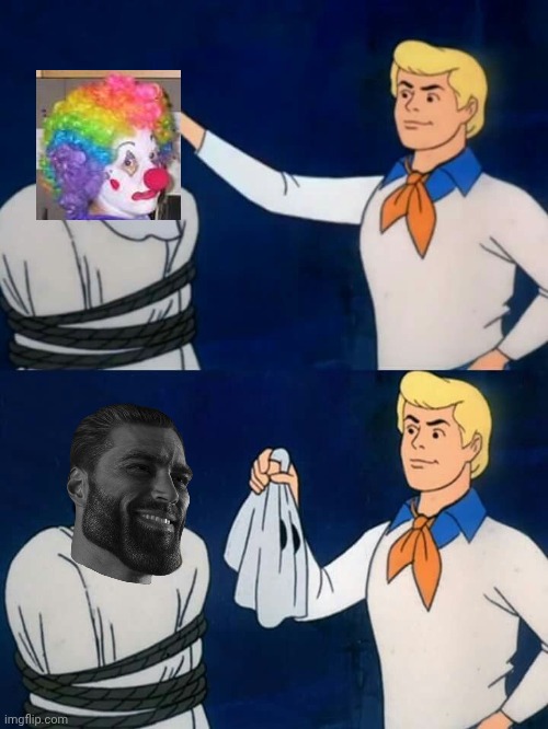Scooby doo mask reveal | image tagged in scooby doo mask reveal | made w/ Imgflip meme maker