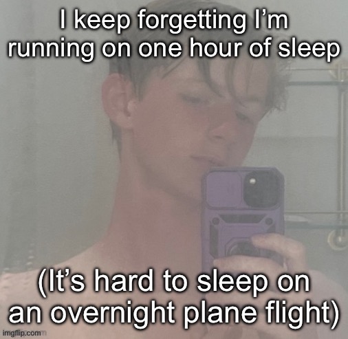 I should really not be using this temp so casually | I keep forgetting I’m running on one hour of sleep; (It’s hard to sleep on an overnight plane flight) | image tagged in virian | made w/ Imgflip meme maker