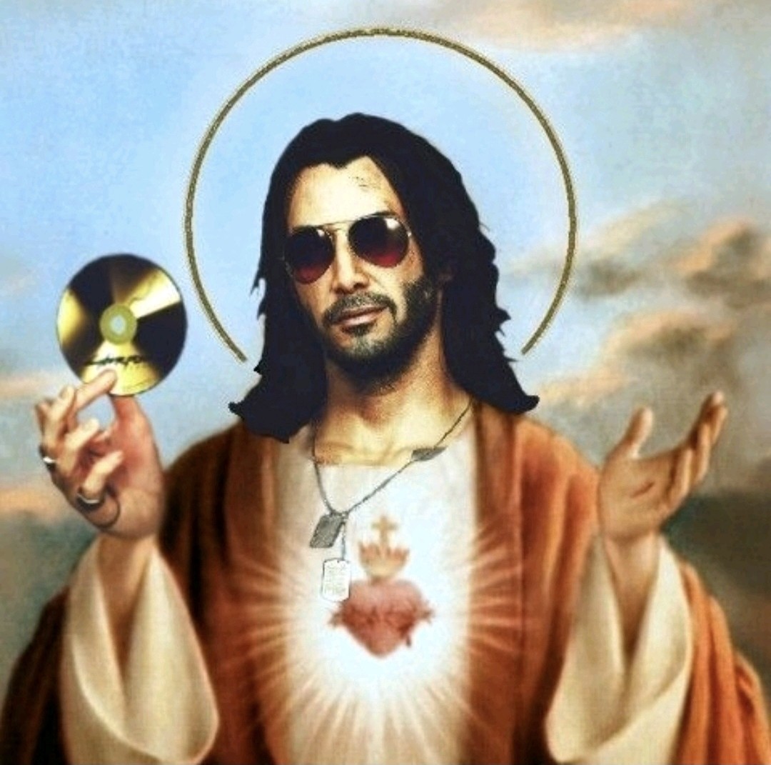 Jesus Silverhand Blank Meme Template