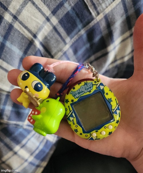 Old af tamagotchi my stepmom found and gave to me | made w/ Imgflip meme maker