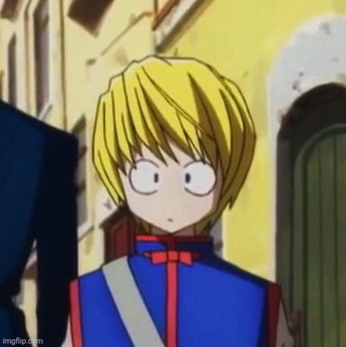 shook kurapika | image tagged in shook kurapika | made w/ Imgflip meme maker