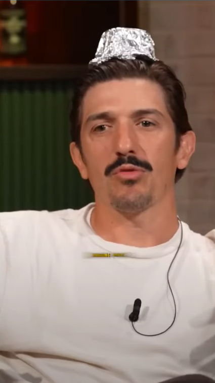 Andrew Schulz Tin Foil Hat Blank Meme Template