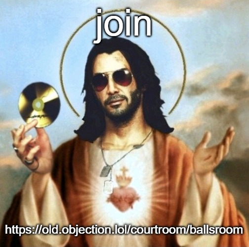 Jesus Silverhand | join; https://old.objection.lol/courtroom/ballsroom | image tagged in jesus silverhand | made w/ Imgflip meme maker