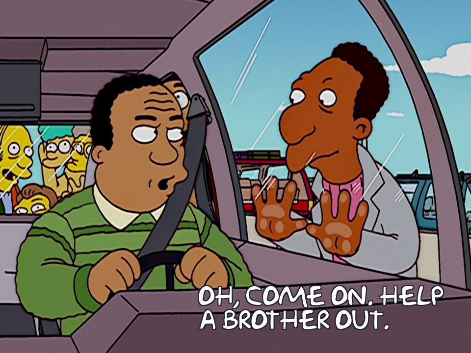 "Oh, come on, help a brother out." Blank Meme Template
