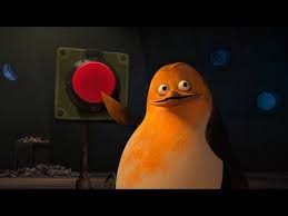 Private Penguin button Blank Meme Template