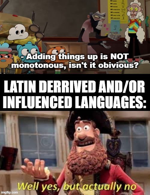"X, Y and Z" is correct linguistically, but "X and Y and Z" (or "X, Y, Z") is correct mathematically. | image tagged in language,latin,math,wierd | made w/ Imgflip meme maker