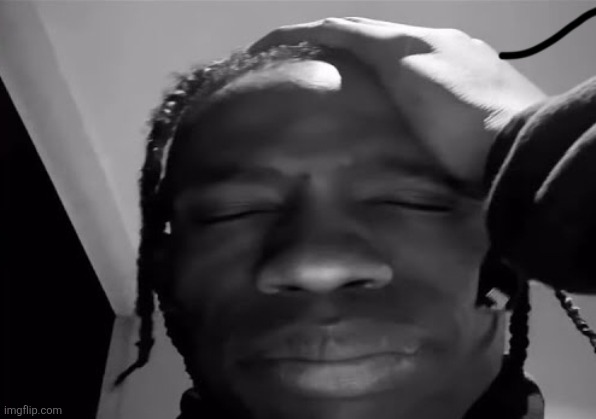Travis Scott facepalm | image tagged in travis scott facepalm | made w/ Imgflip meme maker