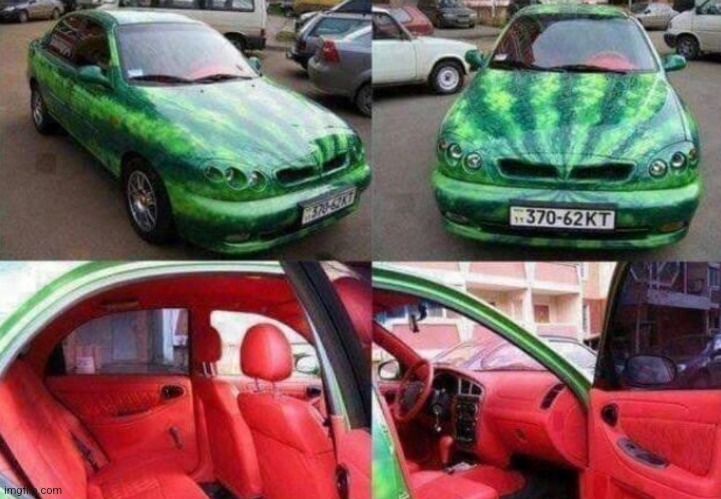car watermelon | image tagged in car watermelon | made w/ Imgflip meme maker