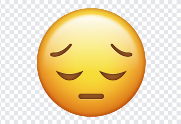 High Quality Non-Transparent sad face Blank Meme Template