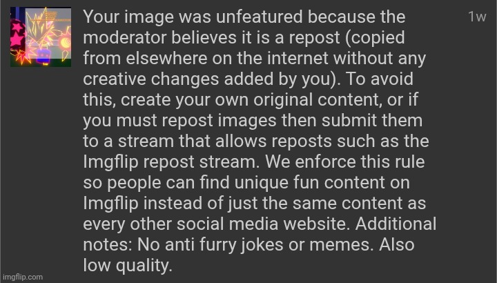 yo mods, i think yall got the wrong image. Was this intentional? Or are any of yall blind? | made w/ Imgflip meme maker