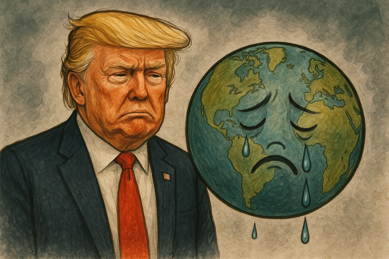 Donald Trump makes the world a sadder place Blank Meme Template