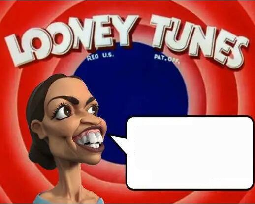 AOC Loonie Toons Template Blank Meme Template