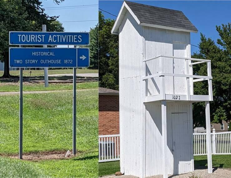 Two story outhouse Blank Meme Template