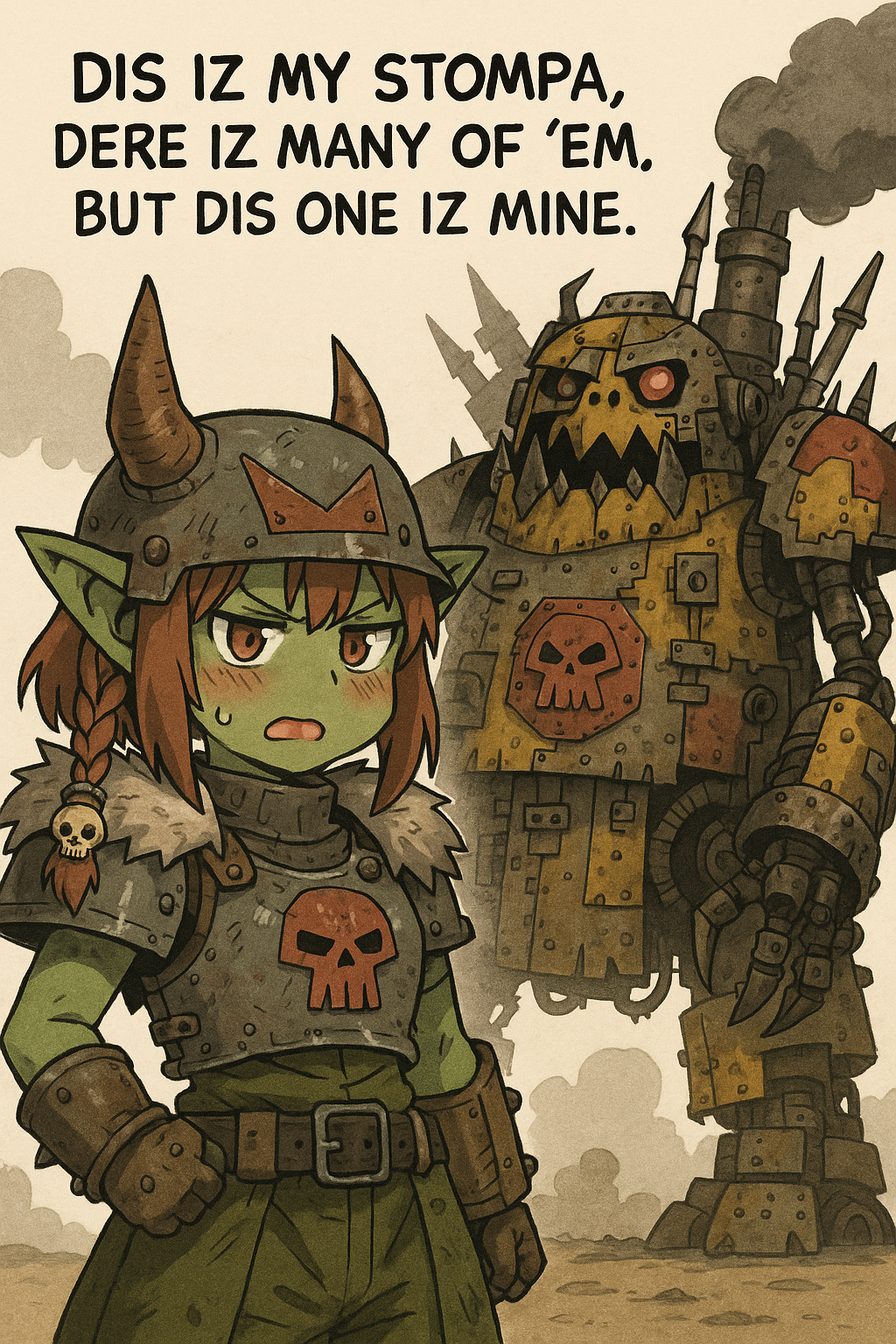 Dis iz my stompa Blank Meme Template