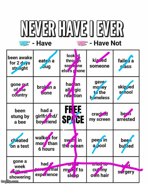 Never have I ever | image tagged in never have i ever | made w/ Imgflip meme maker