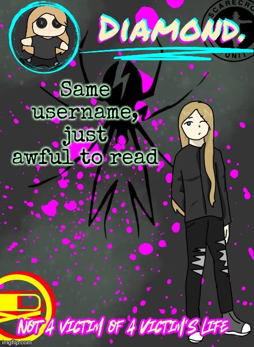 Diamond. Announcement Temp (TY DISCO!!!!) | Same username, just awful to read | image tagged in diamond announcement temp ty disco | made w/ Imgflip meme maker