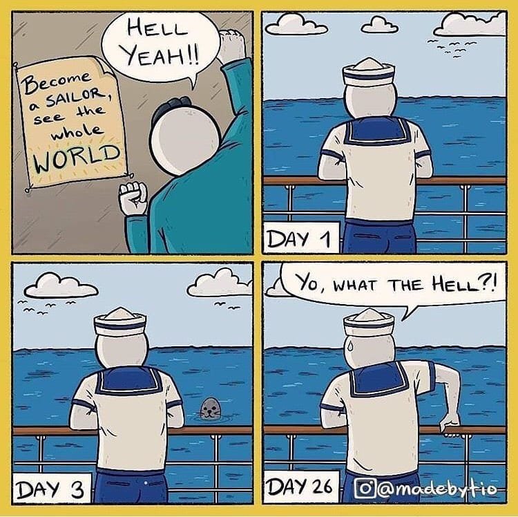 Join the navy to see the world Blank Meme Template