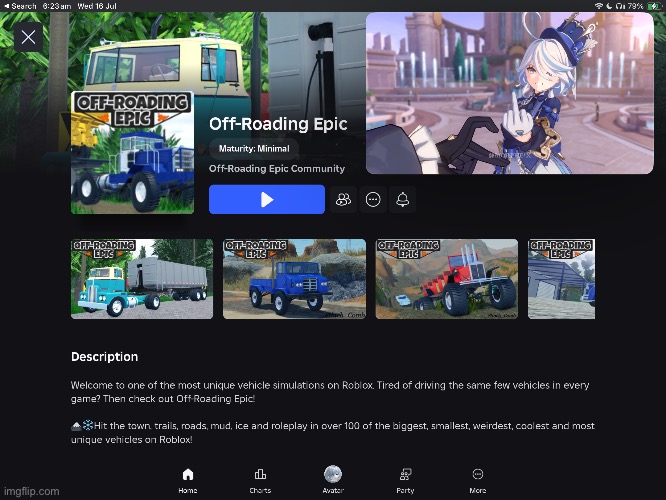 Mudrunner at home | image tagged in mudrunner,roblox | made w/ Imgflip meme maker