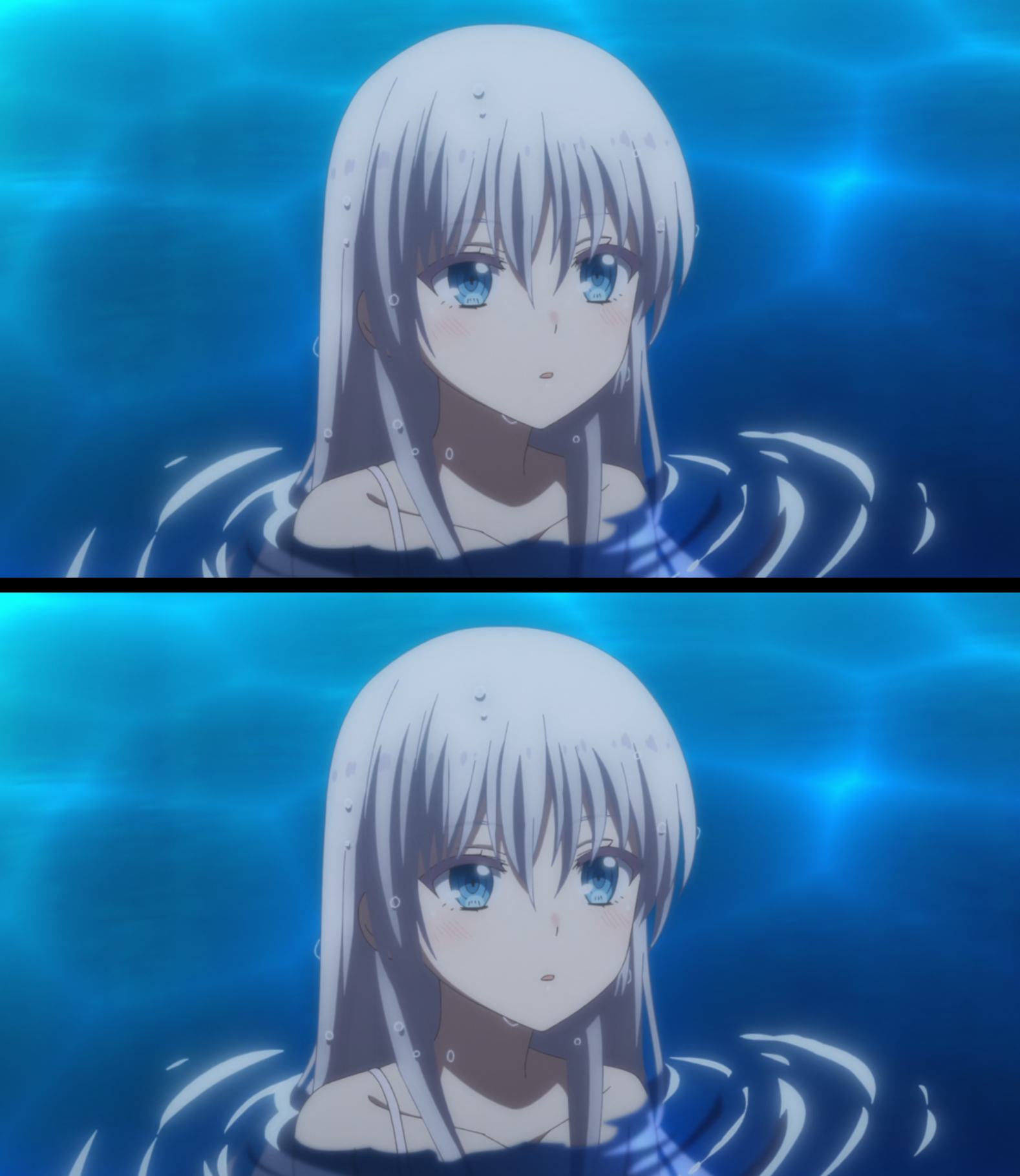 Shiroha of the Pool Blank Meme Template