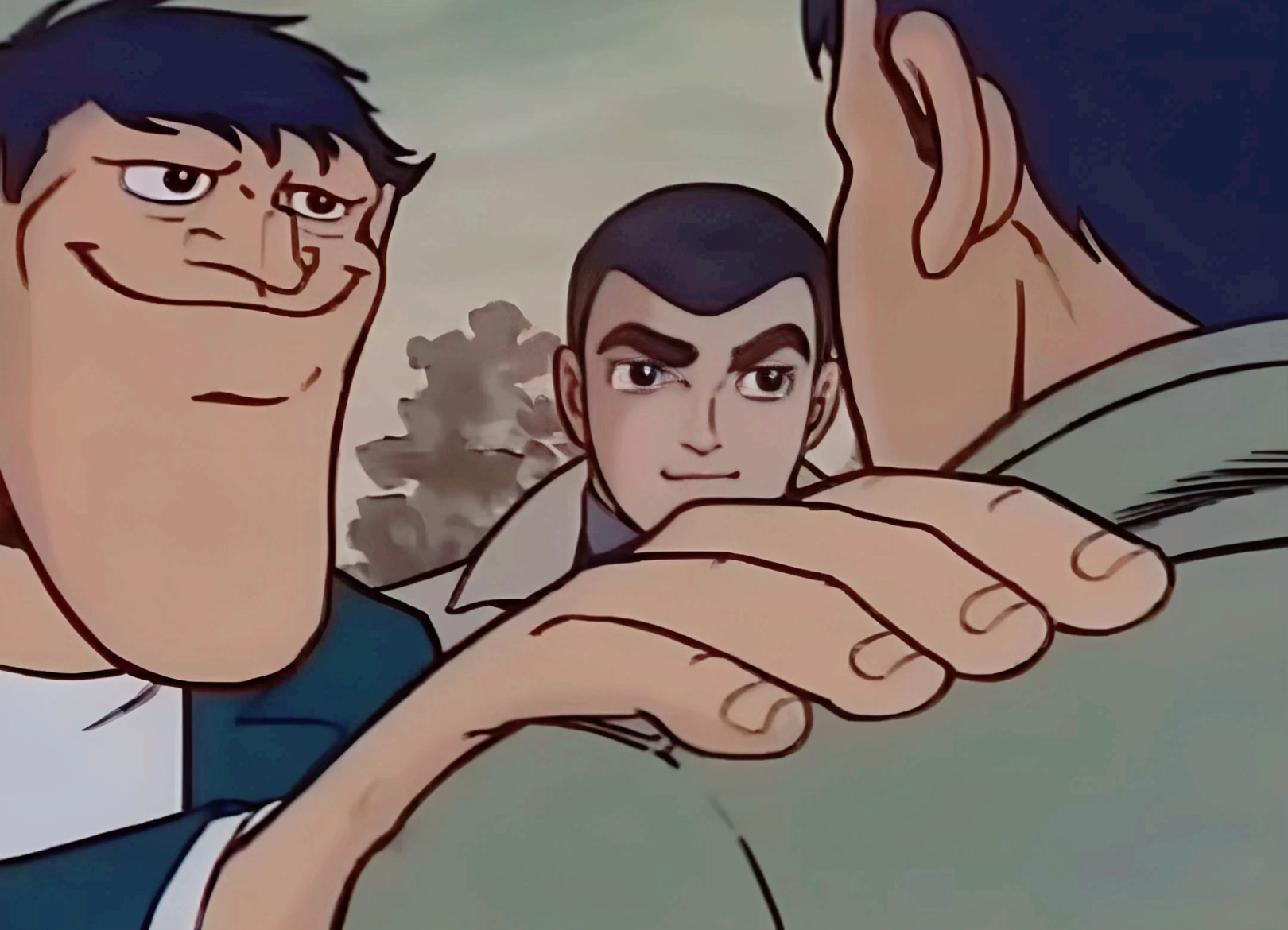 hand on shoulder Blank Meme Template