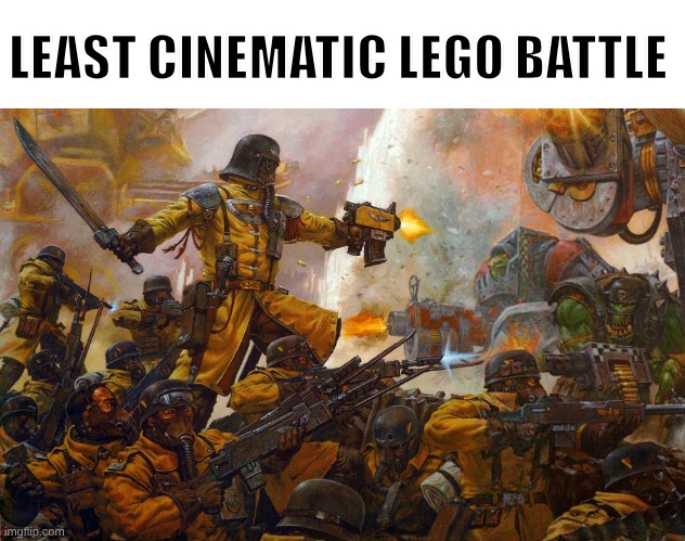 LEAST CINEMATIC LEGO BATTLE | made w/ Imgflip meme maker
