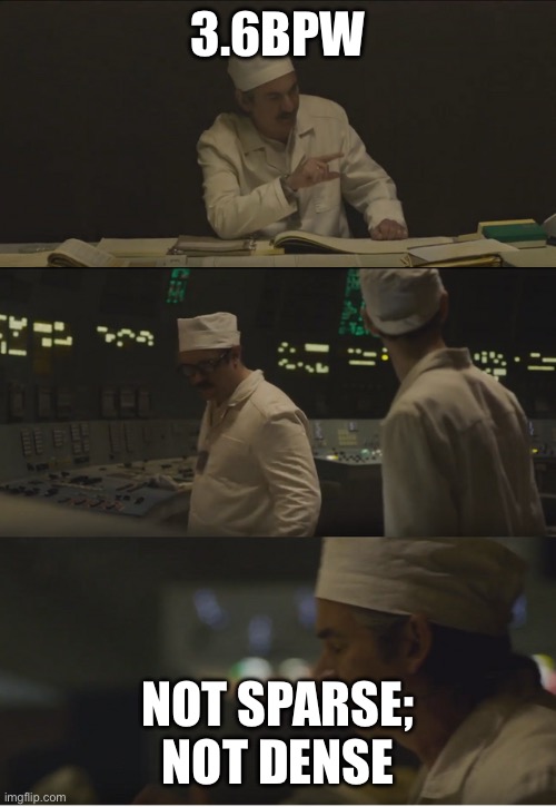 it's 3.6 roetgen, not great, not terrible | 3.6BPW; NOT SPARSE; NOT DENSE | image tagged in it's 3 6 roetgen not great not terrible | made w/ Imgflip meme maker