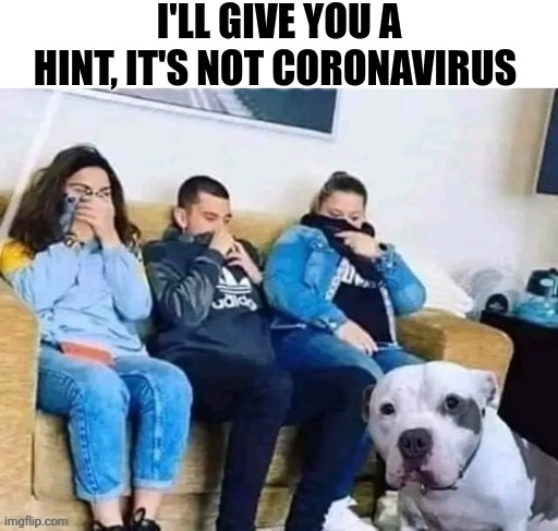 I'll Give You A Hint, It's Not Coronavirus | I'LL GIVE YOU A HINT, IT'S NOT CORONAVIRUS | image tagged in chrisjoines1 | made w/ Imgflip meme maker