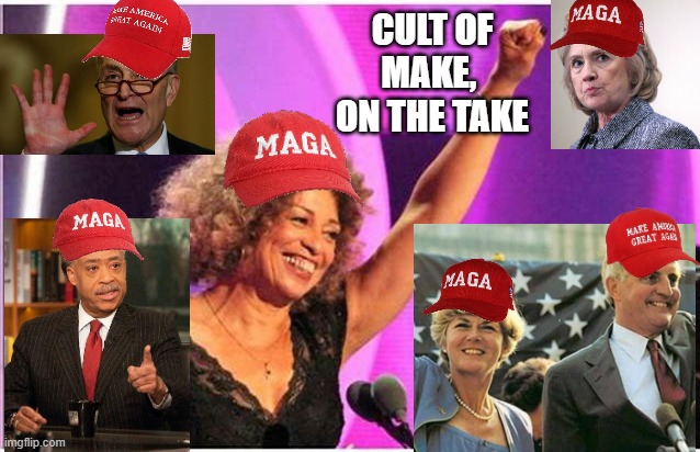 Angela DAVIS, activist | CULT OF
MAKE, 
ON THE TAKE | image tagged in angela davis activist | made w/ Imgflip meme maker